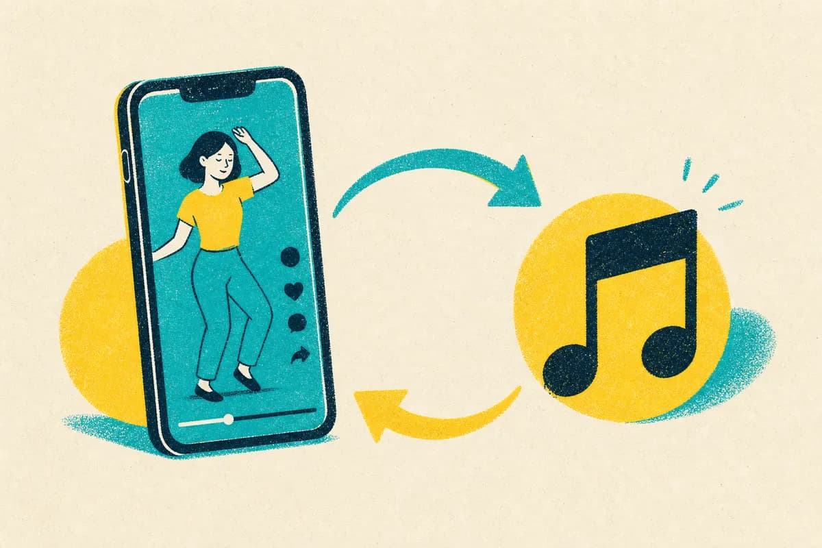 Ilustração: Compartilhamentos para TikTok