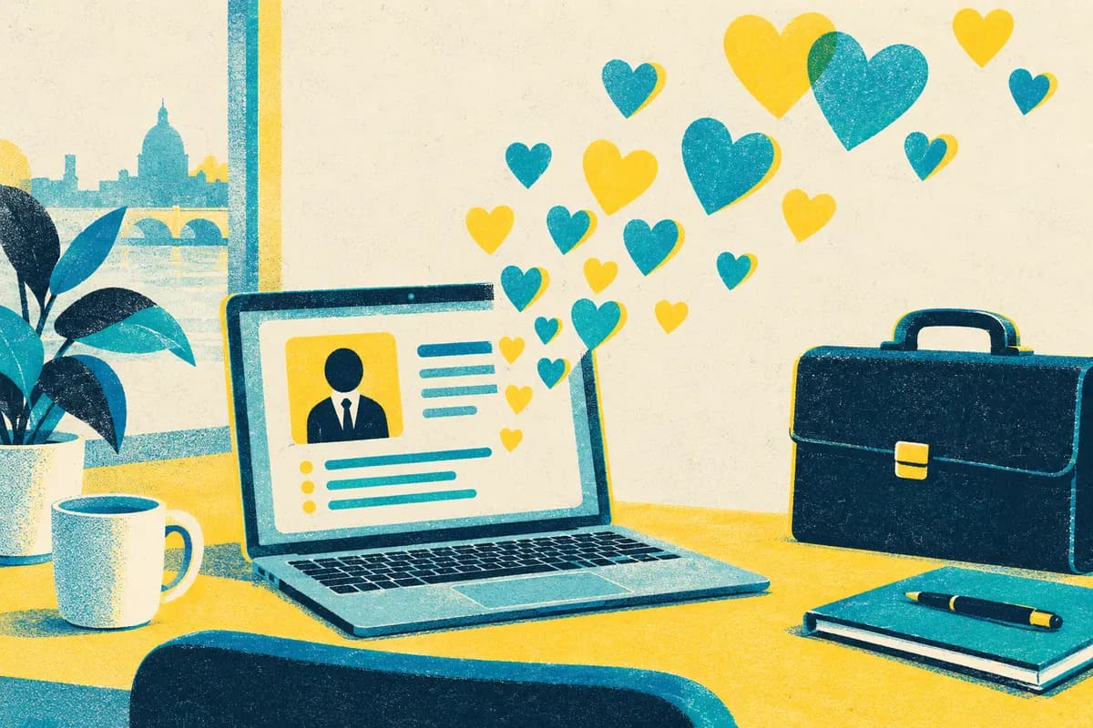 Ilustração: Curtidas para LinkedIn