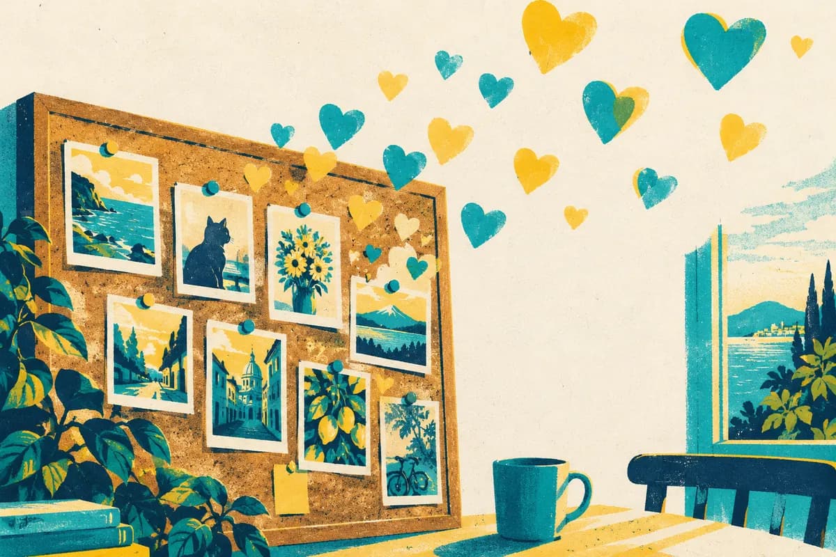 Ilustração: Curtidas no Pinterest