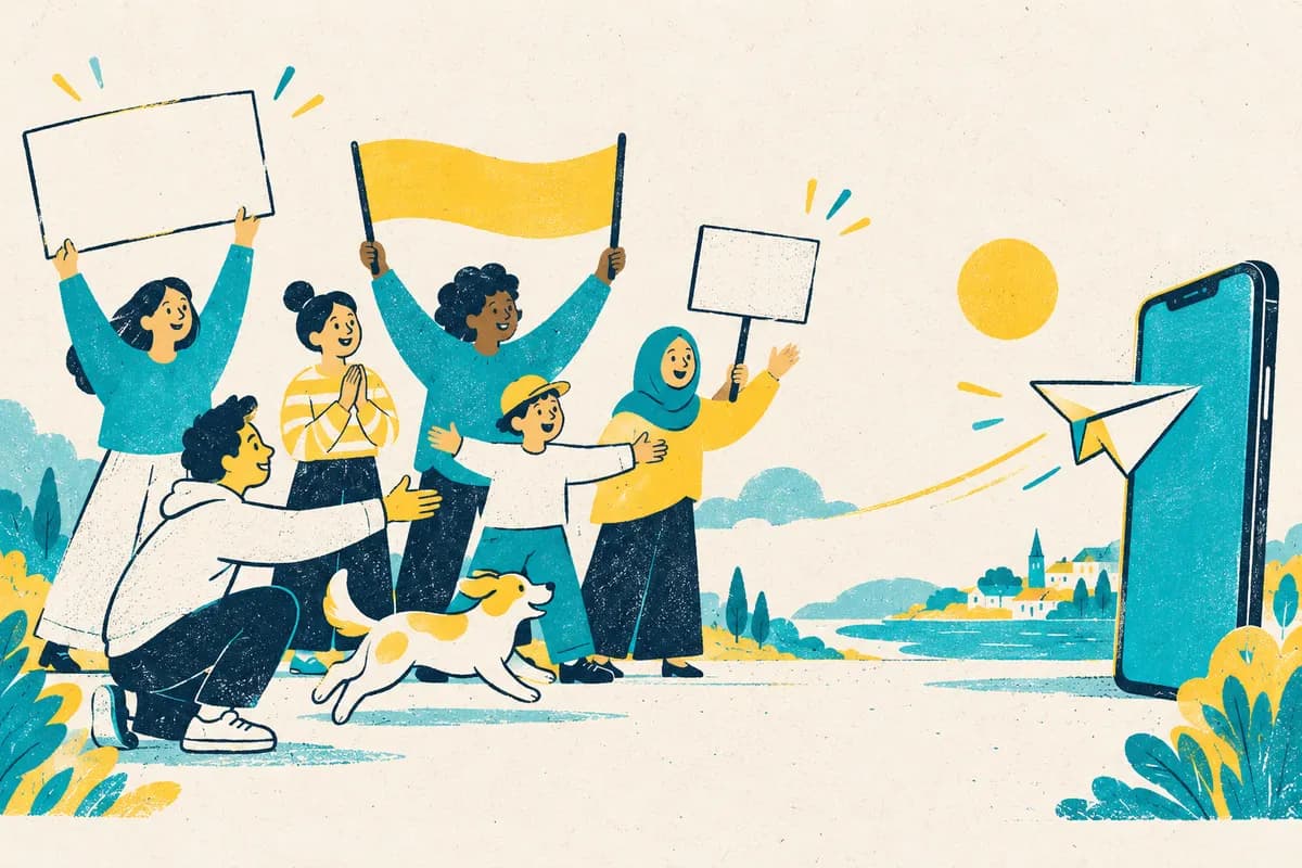 Ilustração: Membros no Telegram
