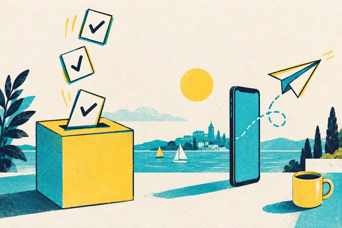 Ilustração: Votos em enquete do Telegram